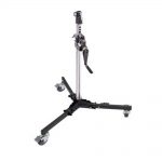 2 Section Low base wind up stand with castor wheels