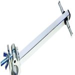 KUPO Baby 5/8" double spigot sidearm with 50mm clamp