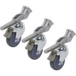 Kupo 100mm Caster Wheel With Square Adapter For Various Kupo Stands (3 pcs)